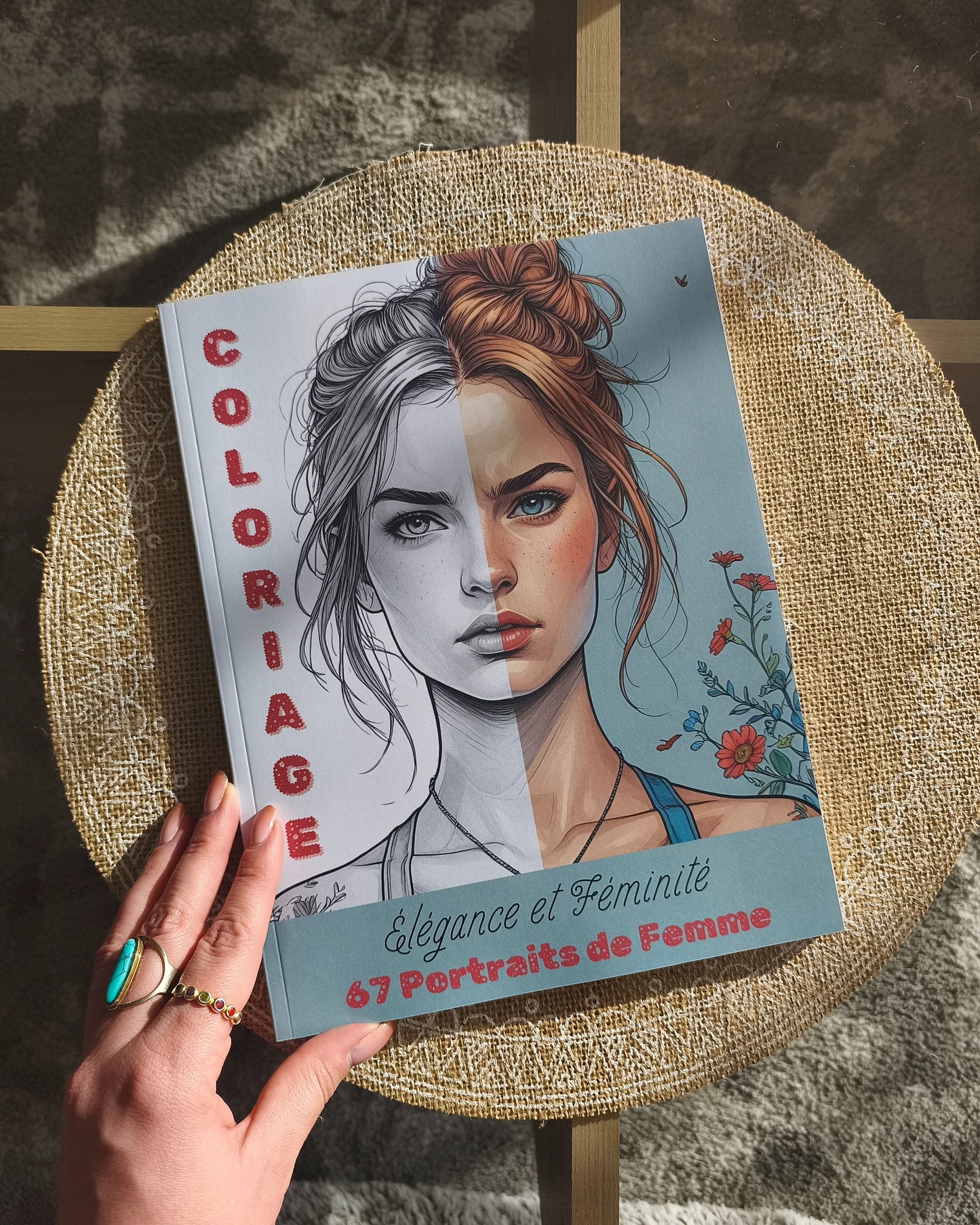 Coloriage Portraits Grand format Design d'Audrey