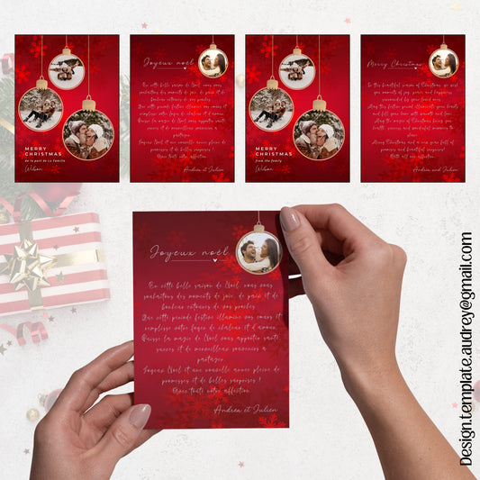 Carte de vœux Noël Design d'Audrey