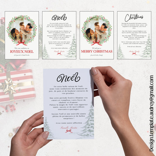 Carte de vœux Noël Design d'Audrey
