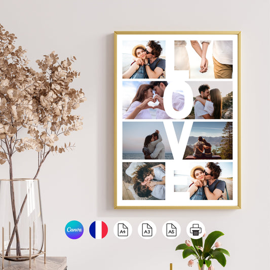 Cadre photo LOVE Design d'Audrey