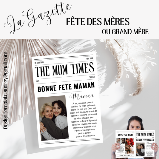 Gazette personnalisée fête des mères
