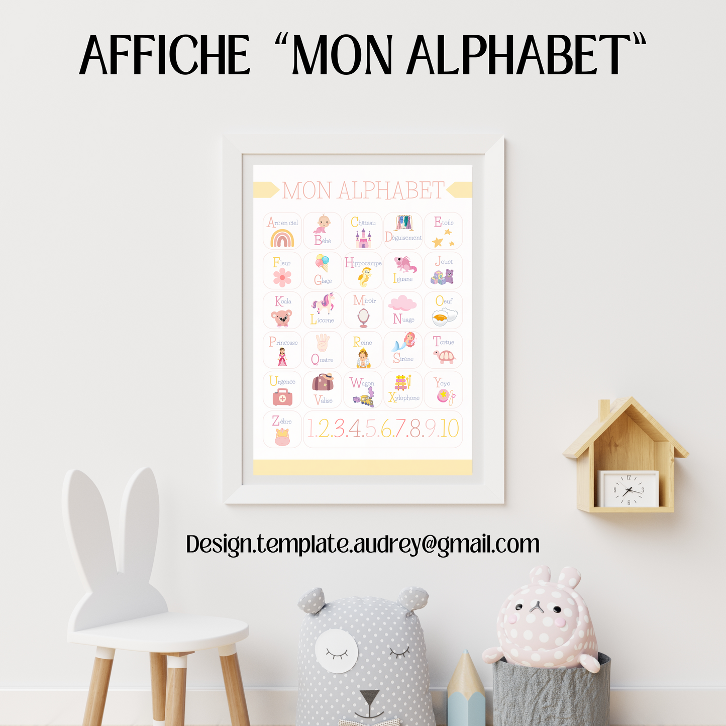 Affiche déco Alphabet