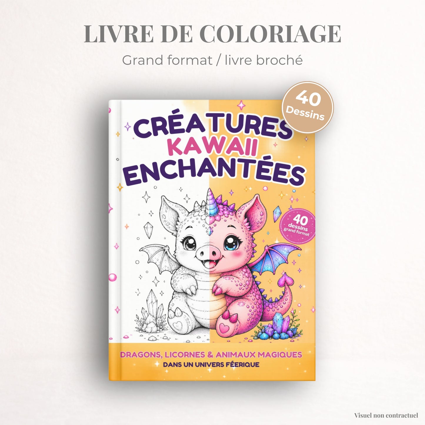 Coloriage créature Kawaii