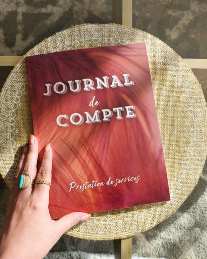 Journal de Compte "Prestation" Design d'Audrey