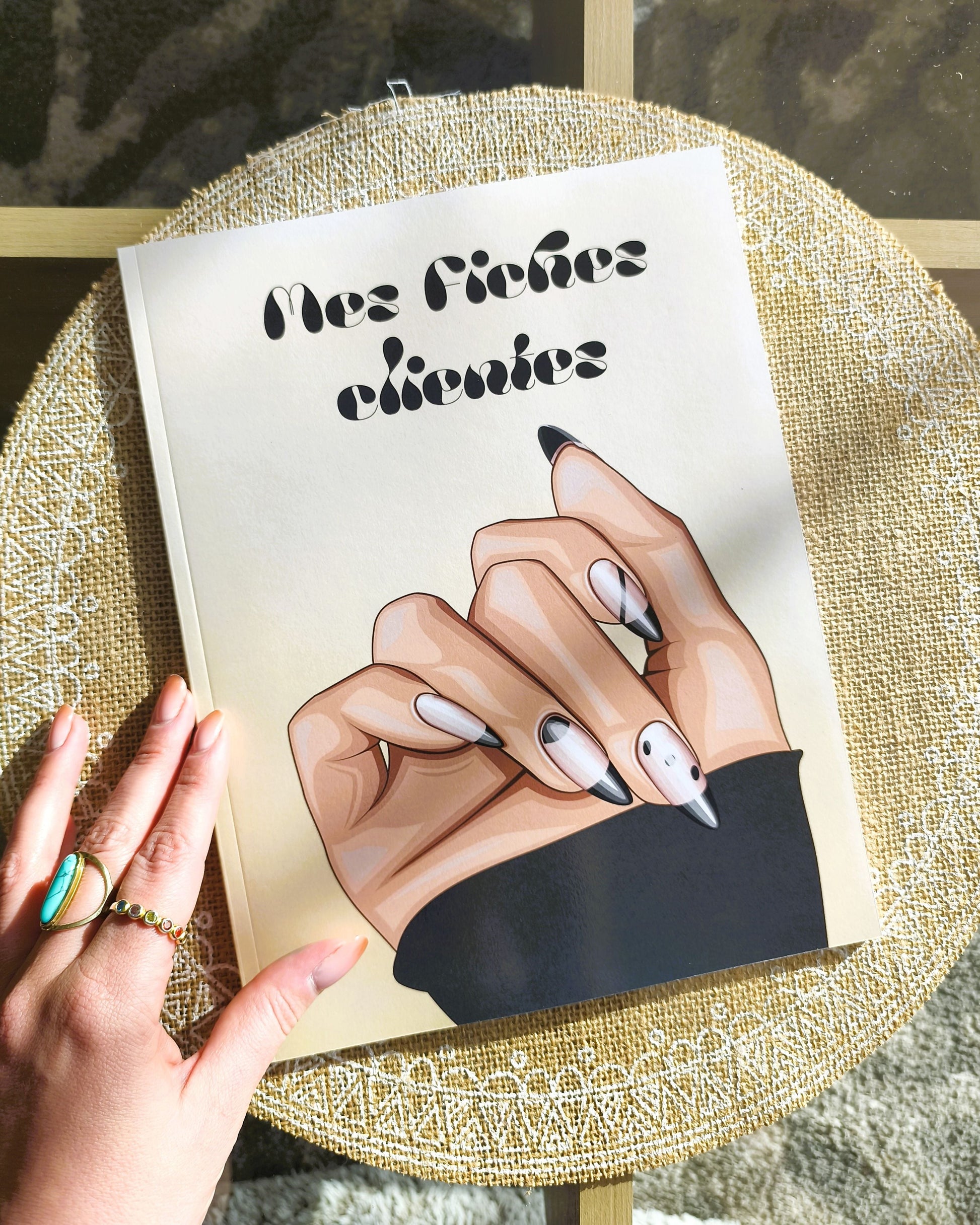 Carnet de Fiches Clientes Design d'Audrey