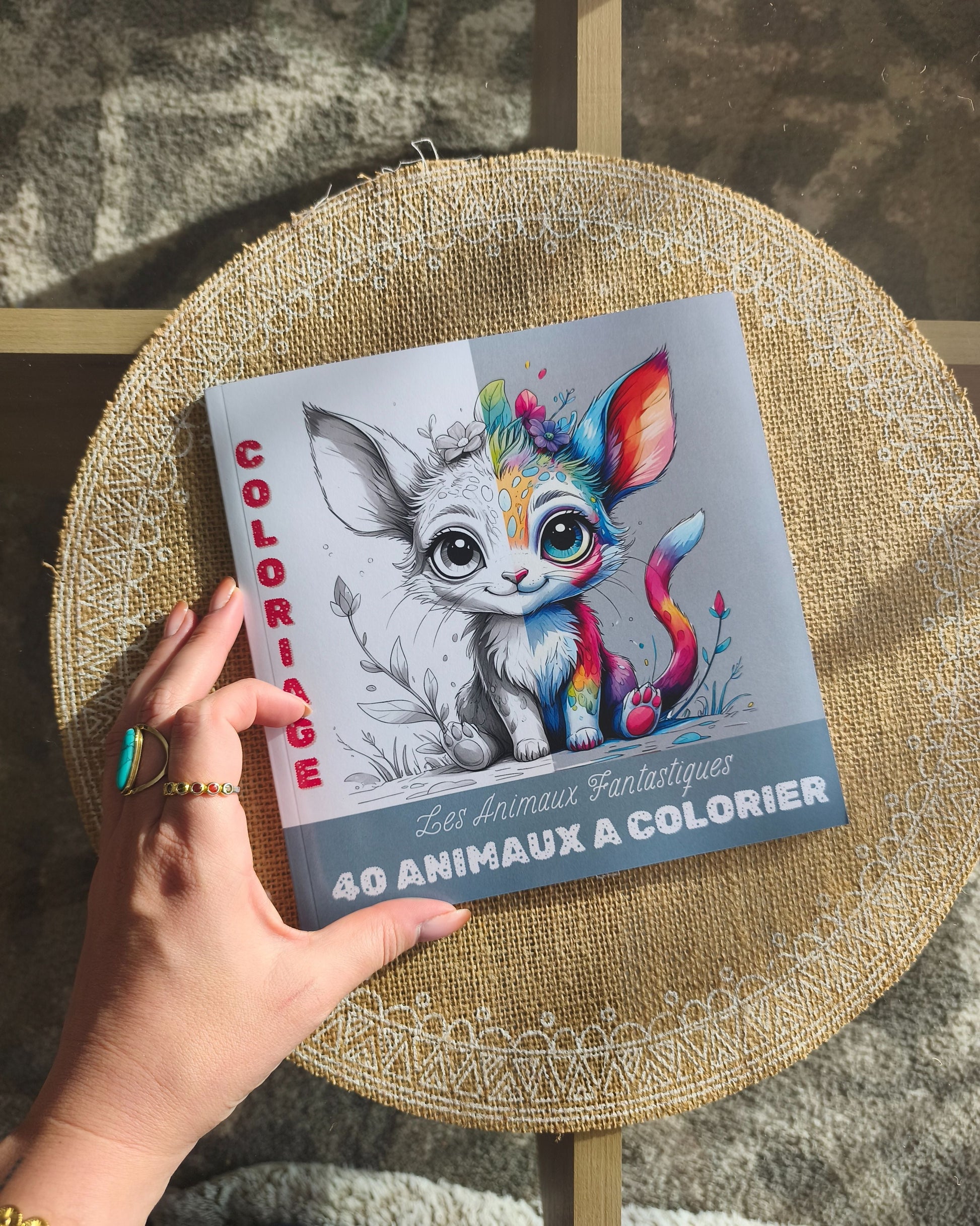 Coloriage les Animaux Fantastiques Design d'Audrey