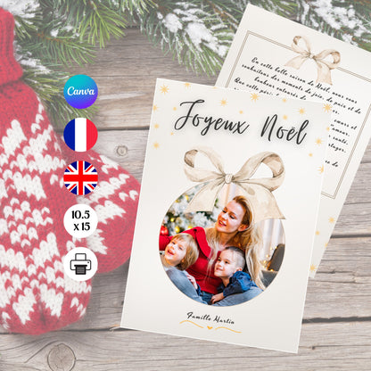 Carte de vœux Noël Design d'Audrey