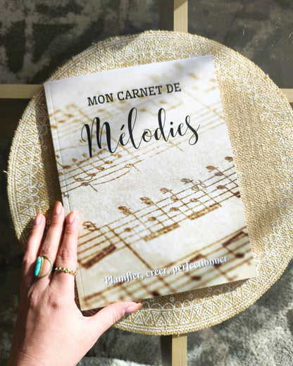 Mon Carnet de Mélodies Design d'Audrey
