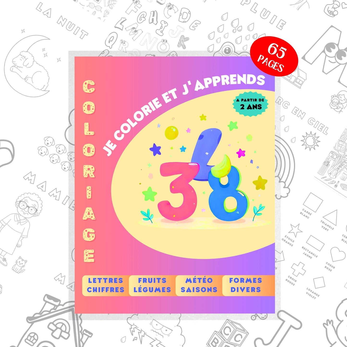 Je colorie et j'apprends Design d'Audrey