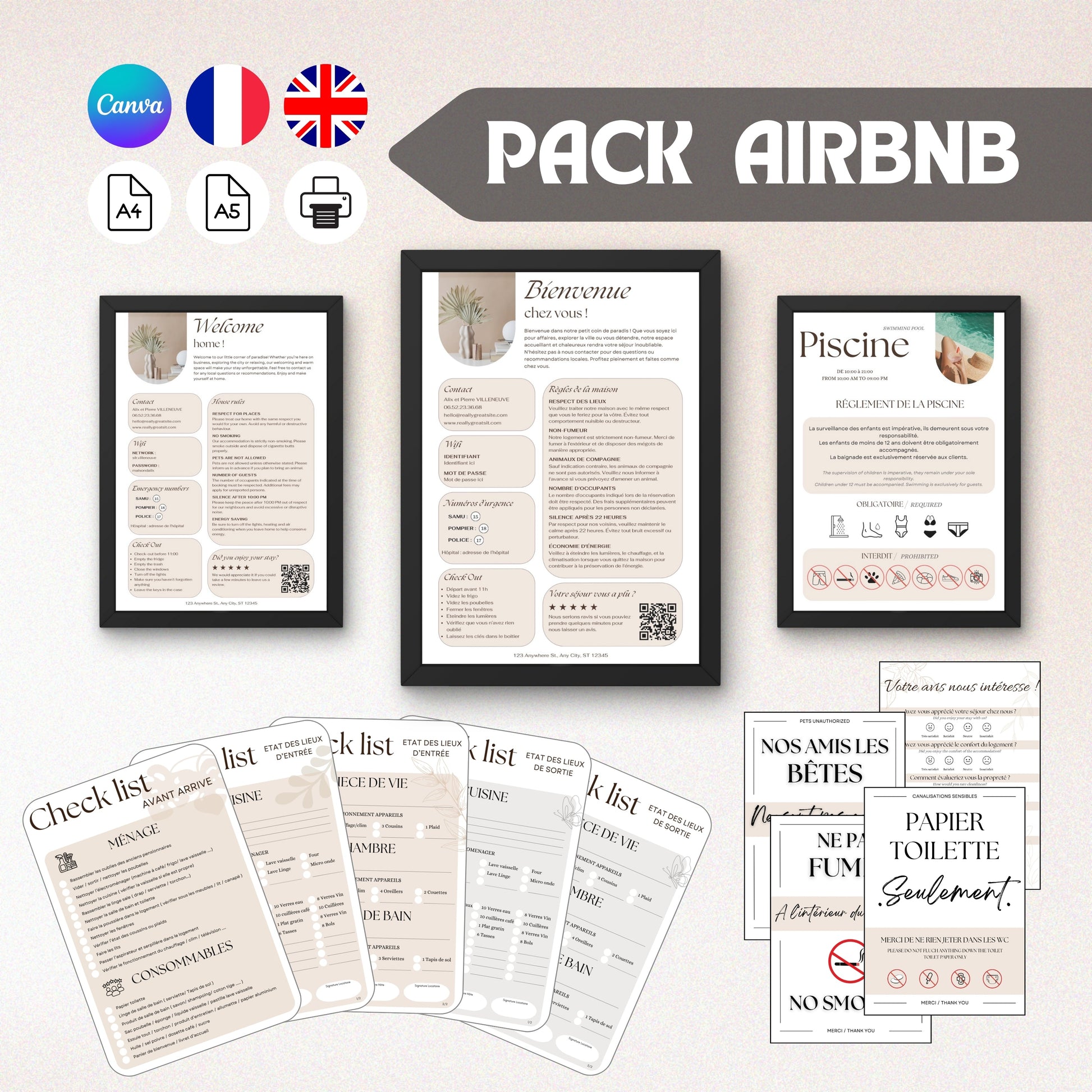 Pack location Design d'Audrey