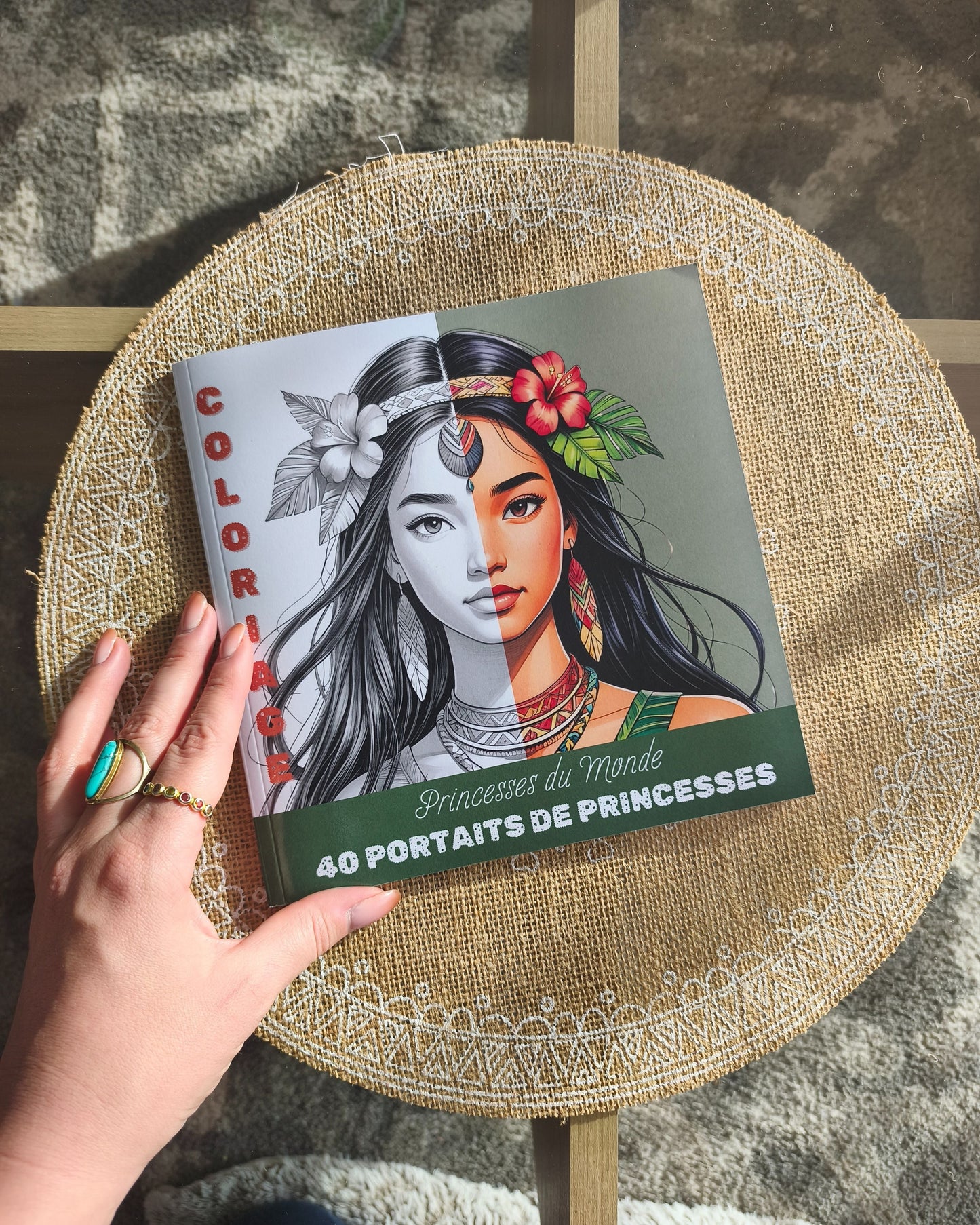 Coloriage Princesse du Monde Design d'Audrey