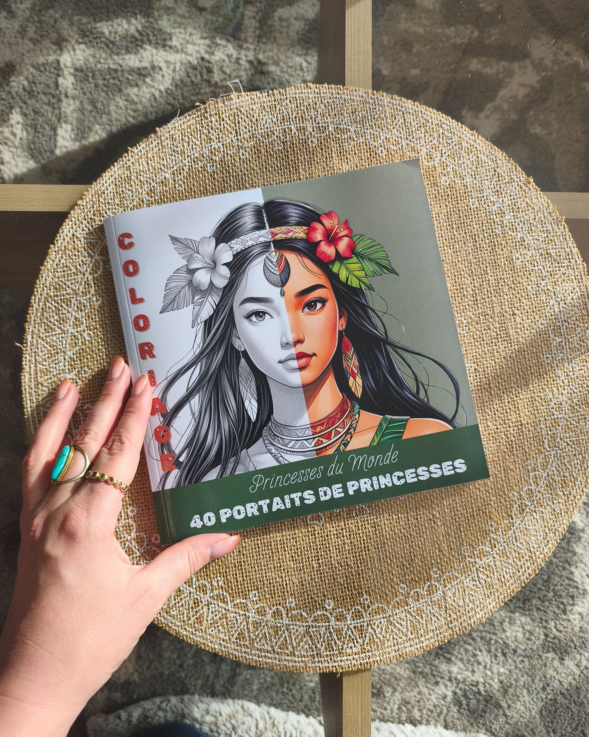 Coloriage Princesse du Monde Design d'Audrey