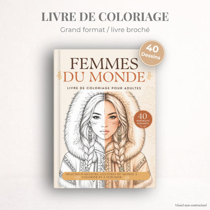 Coloriage Femme du monde