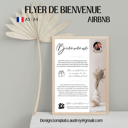 Flyer de bienvenue Design d'Audrey