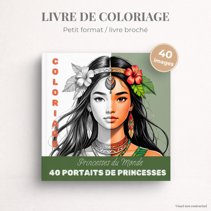 Coloriage Princesse du Monde