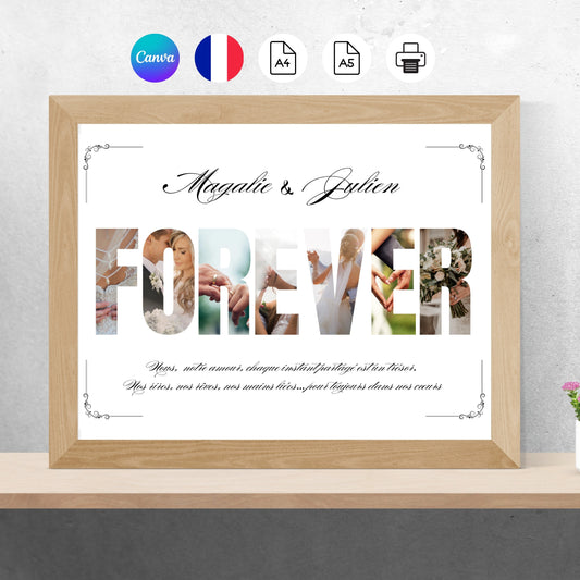 Cadre photo FOREVER Design d'Audrey
