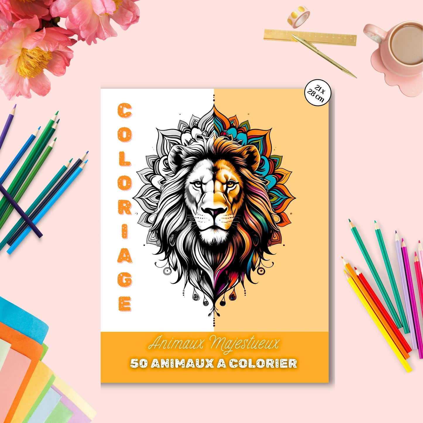 Coloriage Animaux Grand format Design d'Audrey