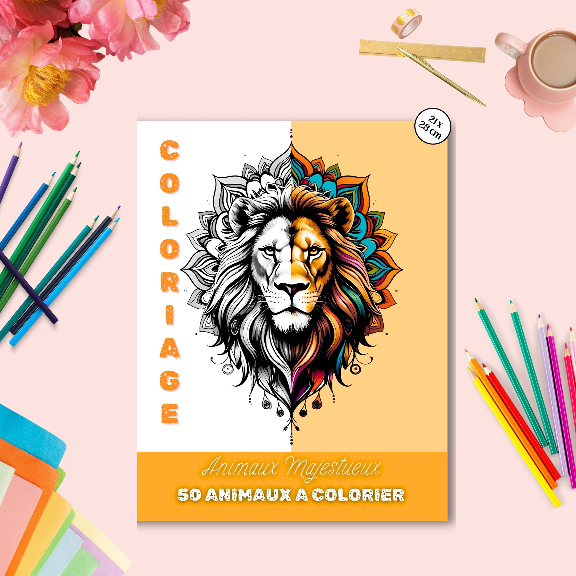 Coloriage Animaux Grand format Design d'Audrey