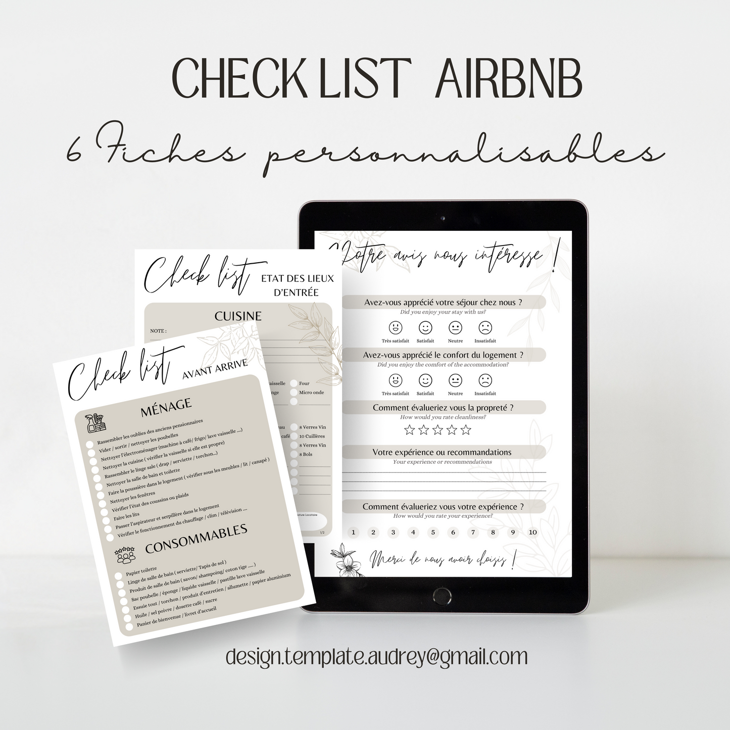Lot Chesck list AIRBNB