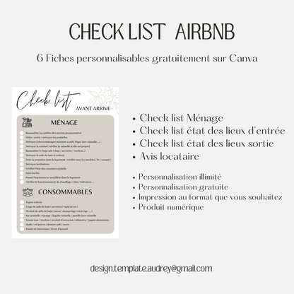 Lot Chesck list AIRBNB