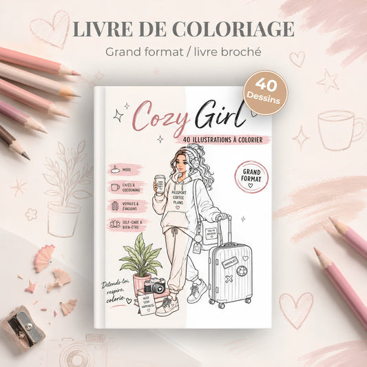 Coloriage Cozy girl