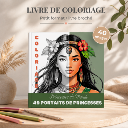 Coloriage Princesse du Monde