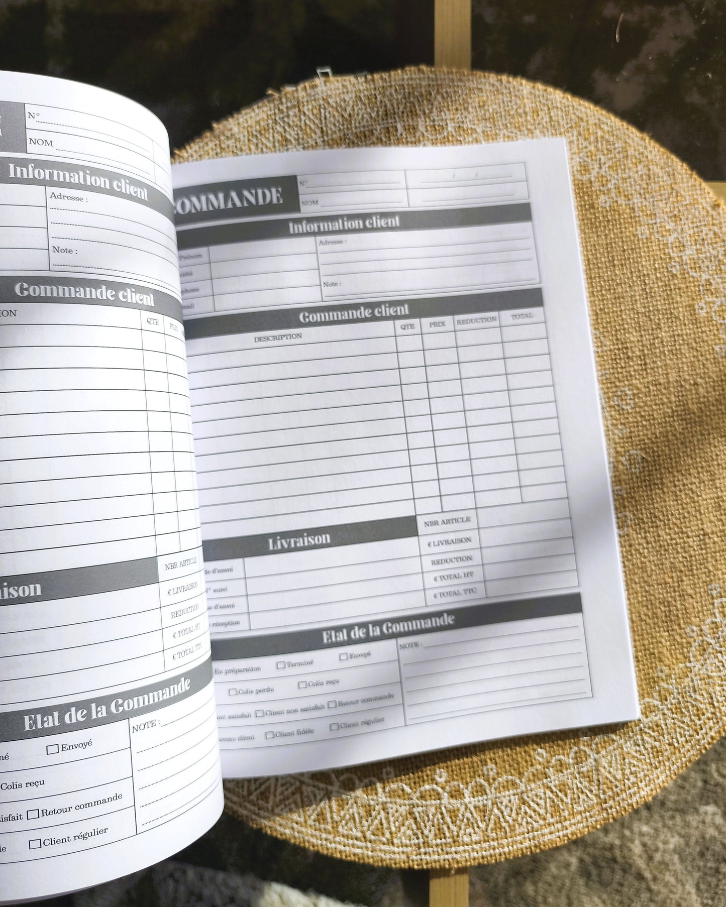 Carnet de Commandes Design d'Audrey