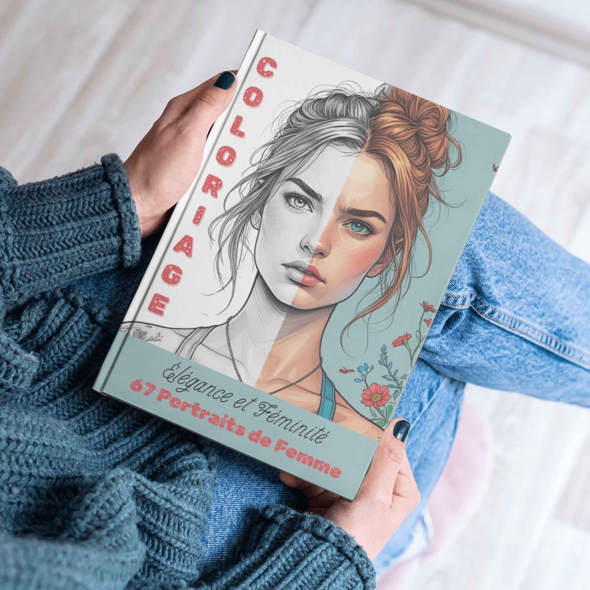 Coloriage Portraits Grand format Design d'Audrey