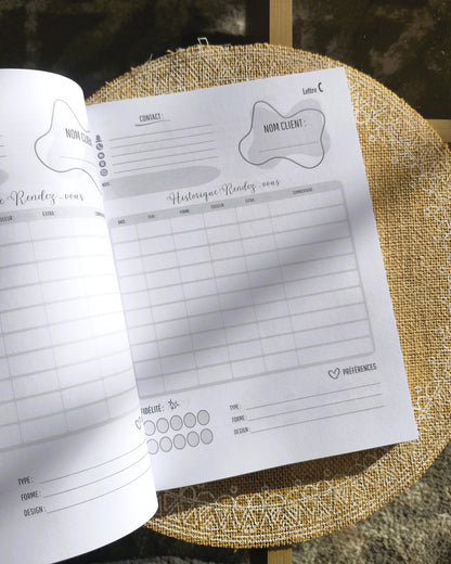 Carnet clientes Design d'Audrey