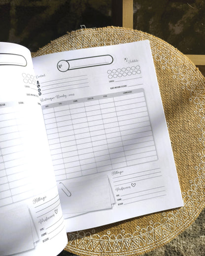 Carnet de Fiches Clientes Design d'Audrey