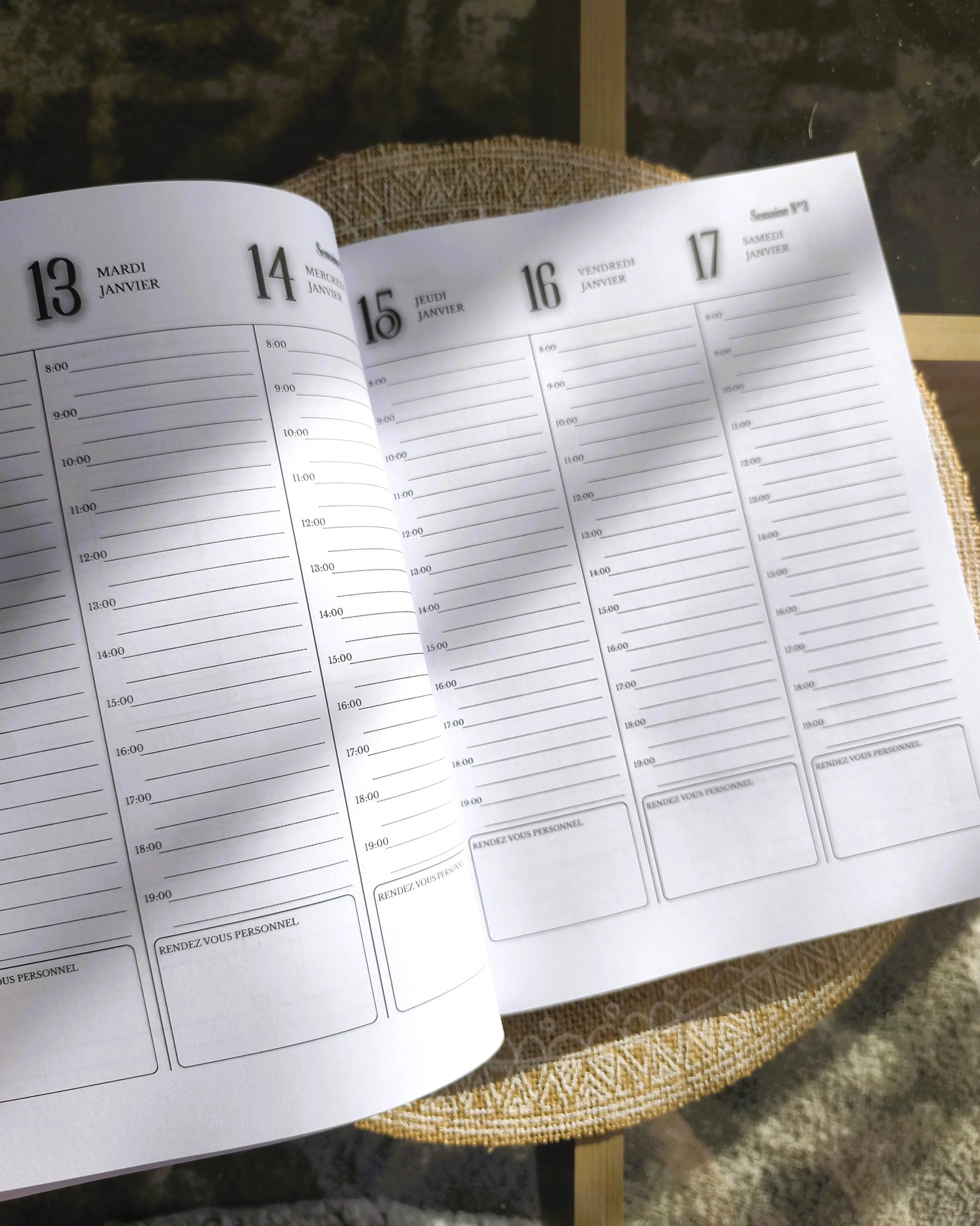 Agenda Professionnel 2026 Design d'Audrey