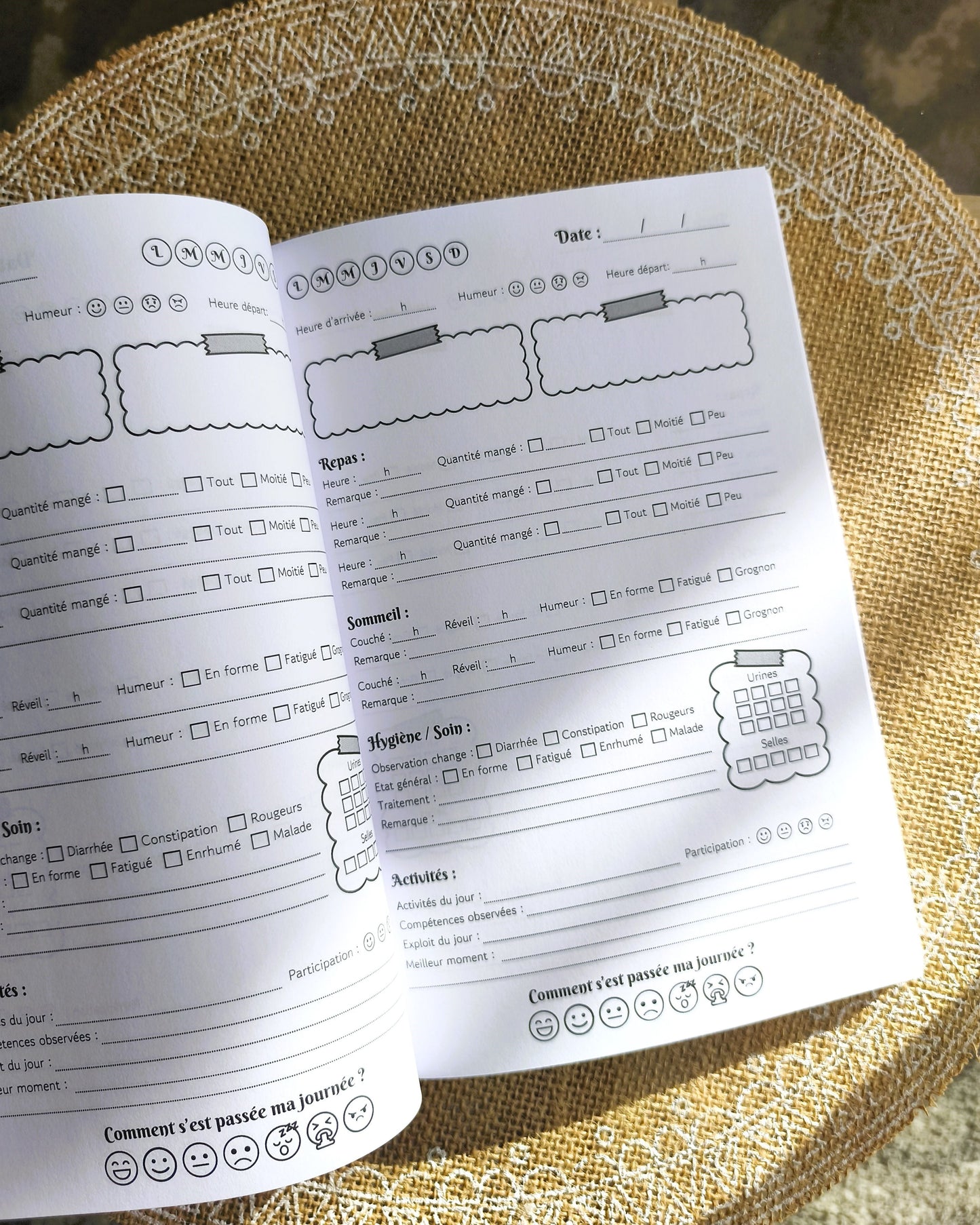 Mon Carnet de Liaison Bébé Design d'Audrey