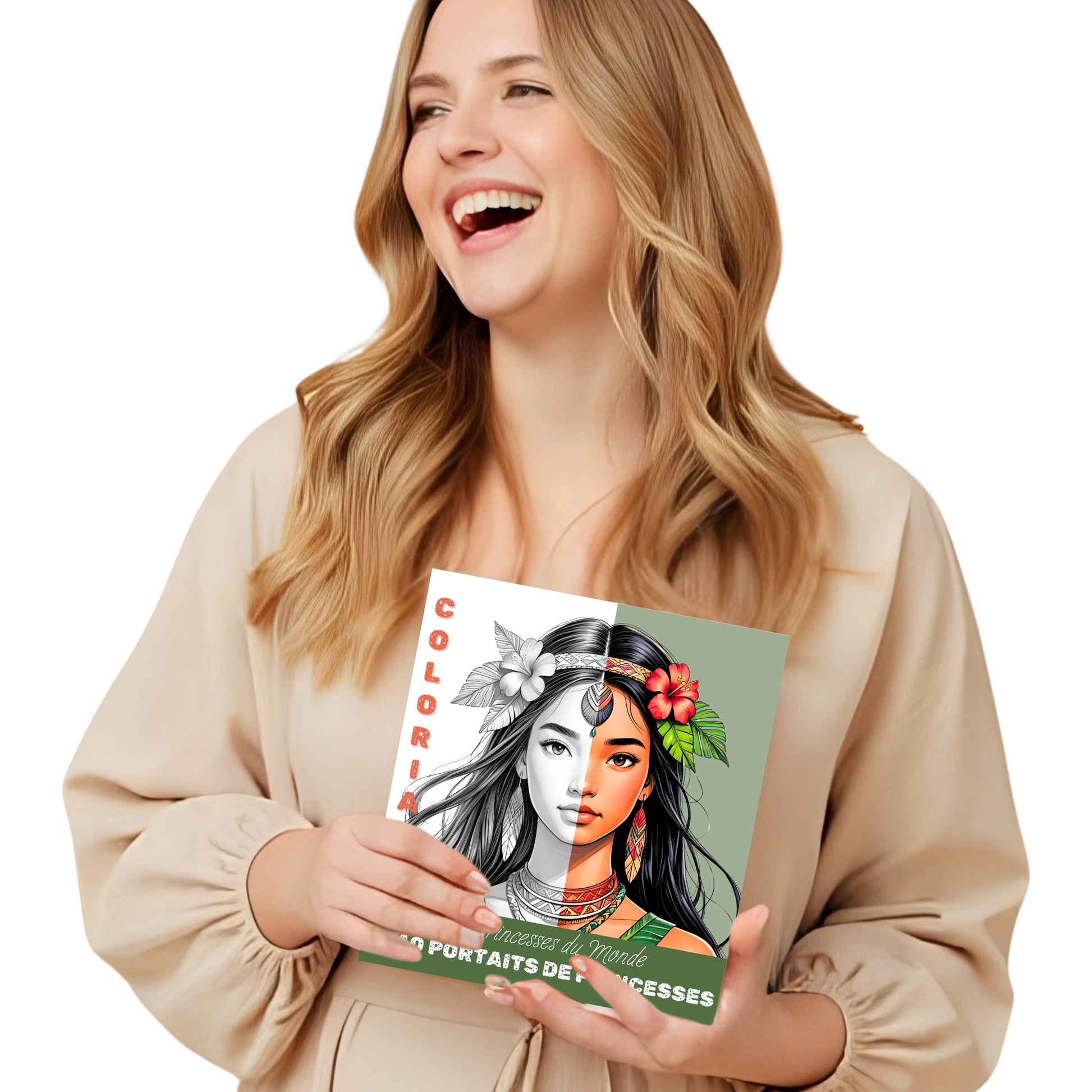 Coloriage Princesse du Monde Design d'Audrey