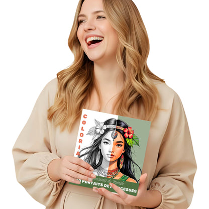 Coloriage Princesse du Monde Design d'Audrey