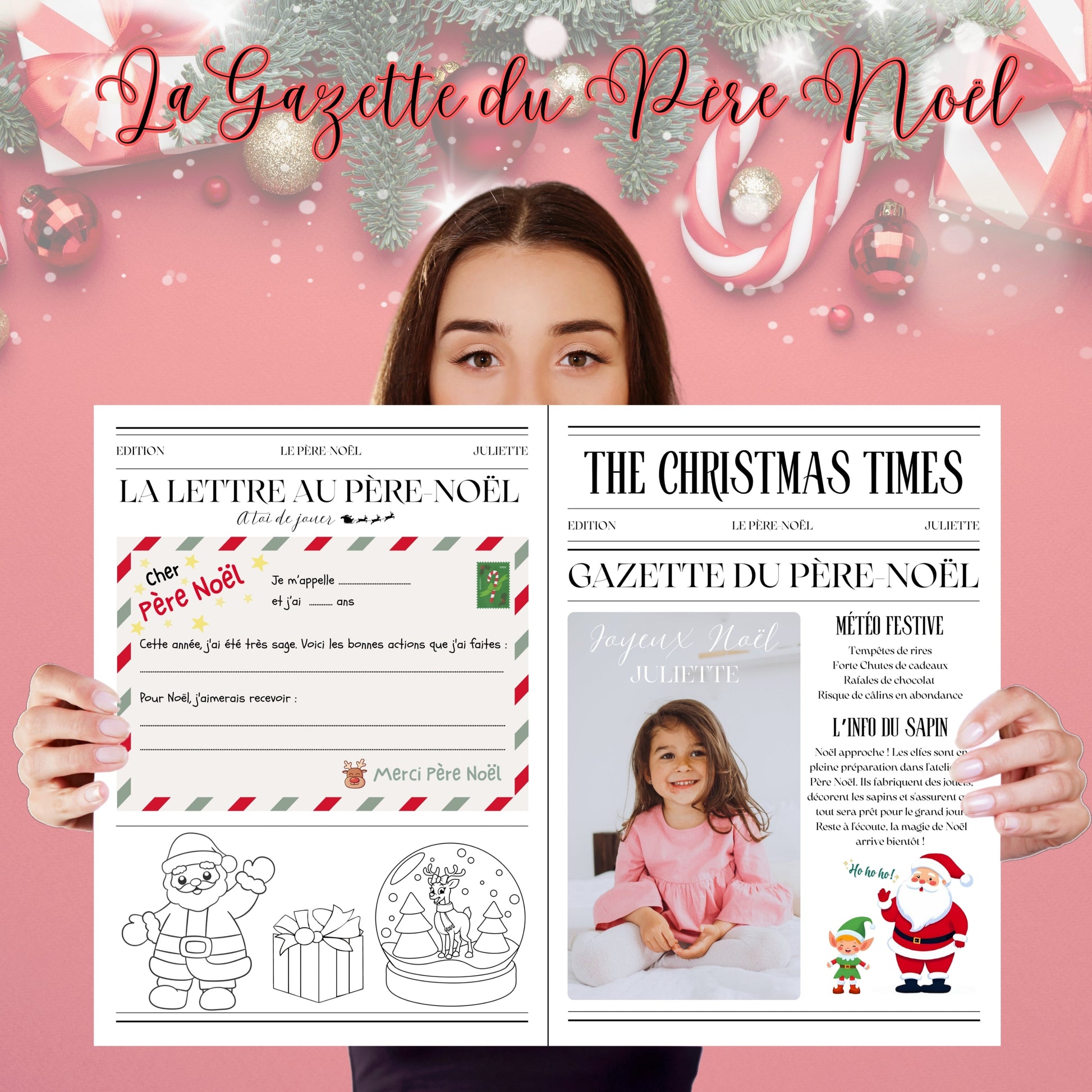 Gazette de Noël Enfant Design d'Audrey
