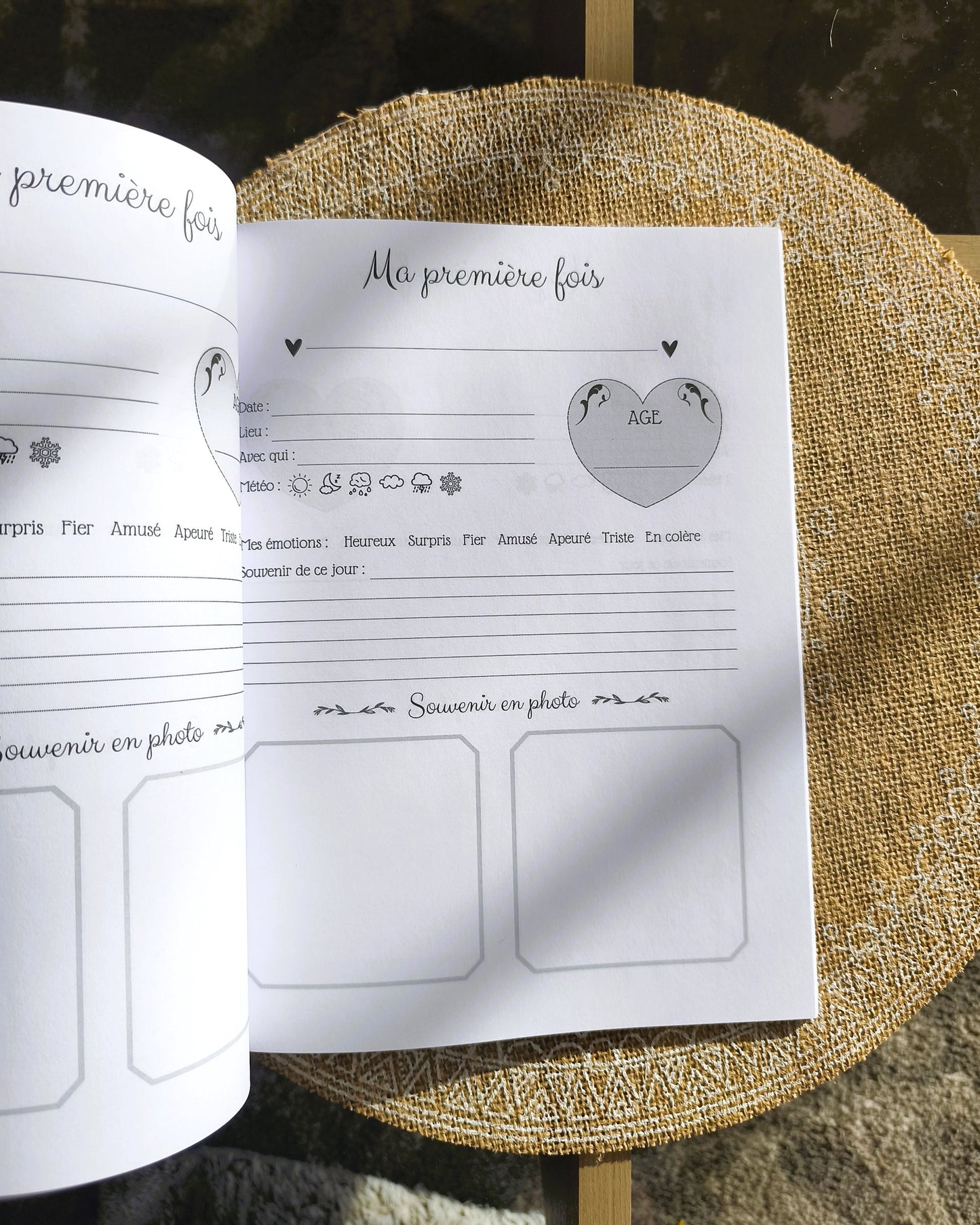 Les premières fois de mon enfant Design d'Audrey