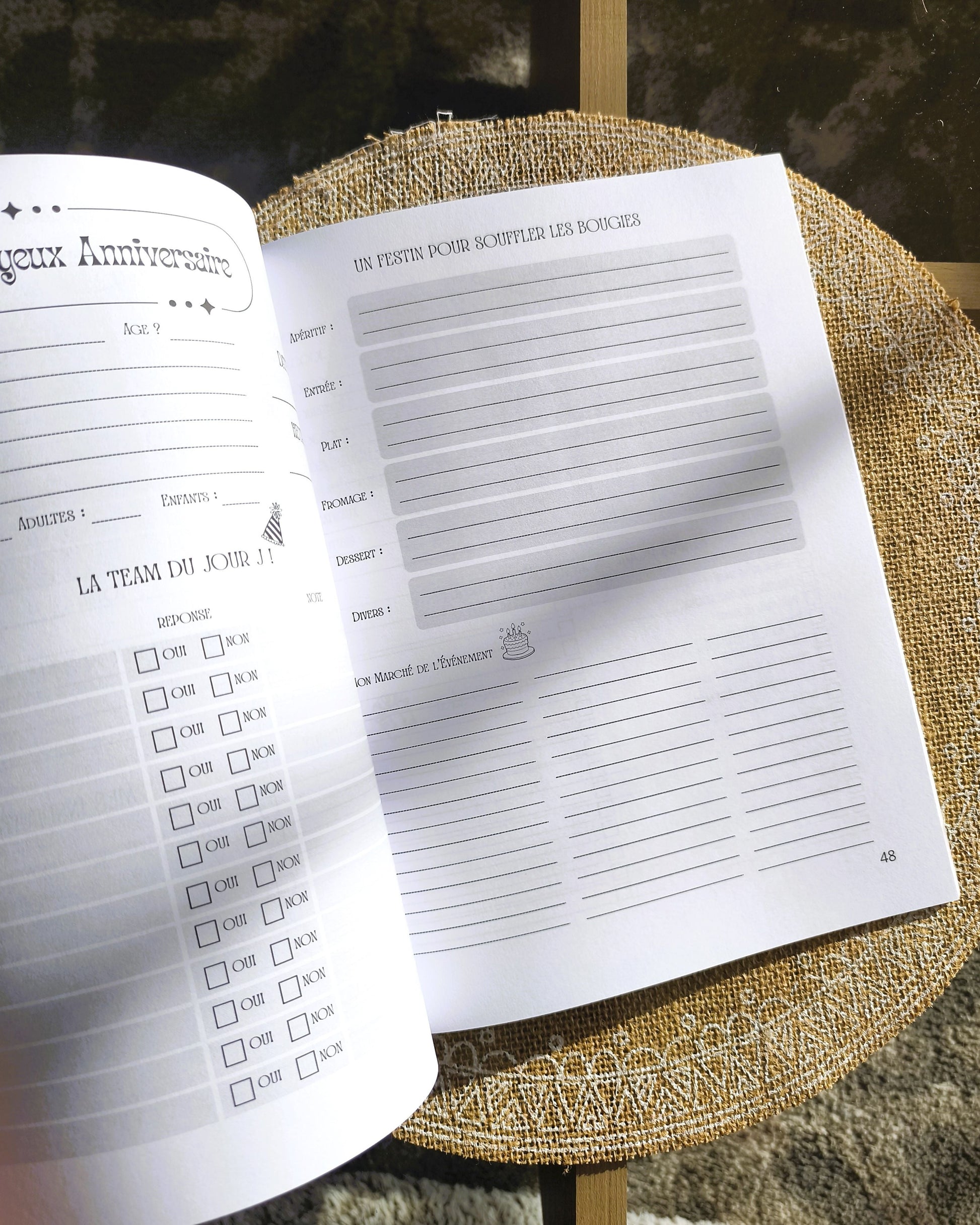 Mon Carnet d'Évènements Design d'Audrey