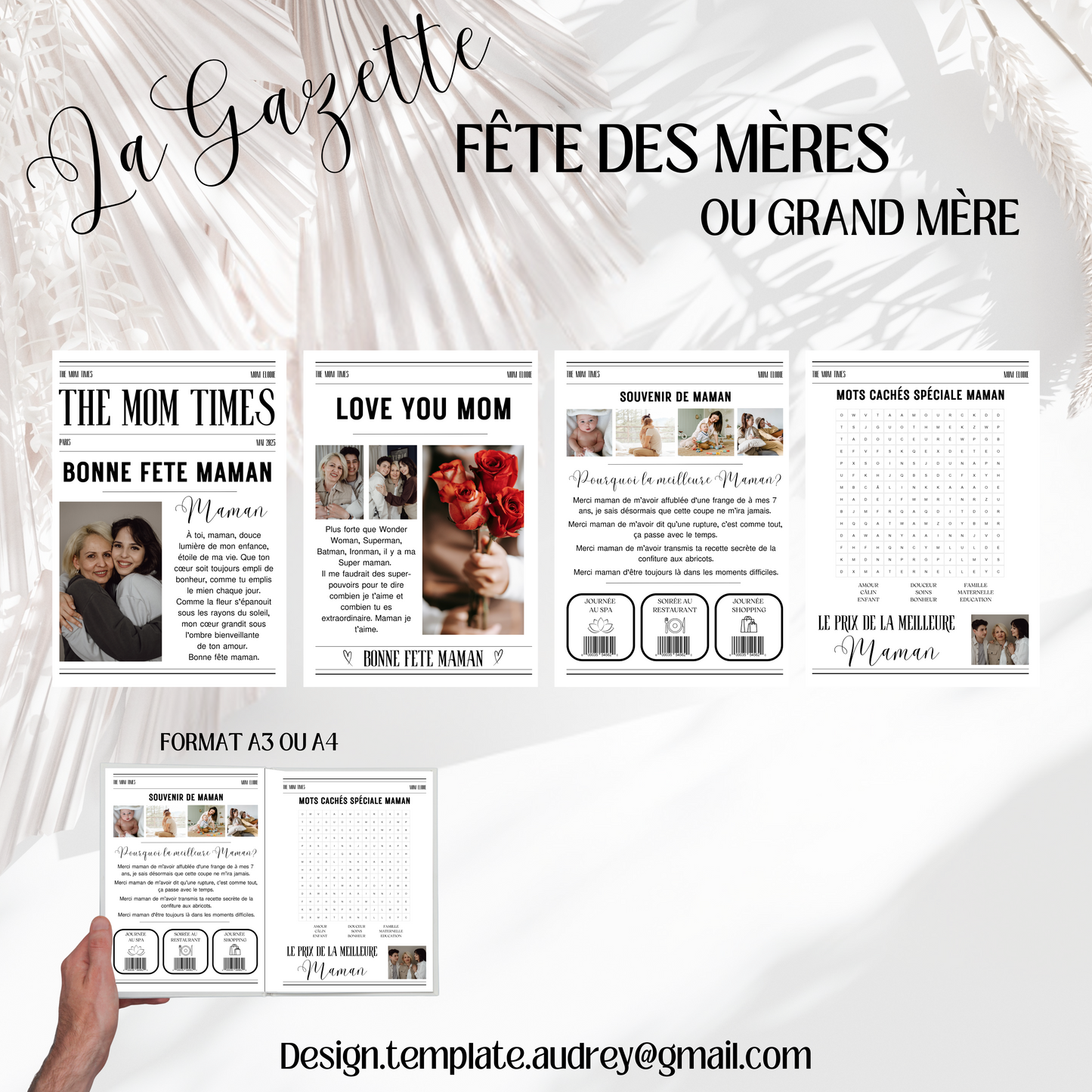 Gazette personnalisée fête des mères