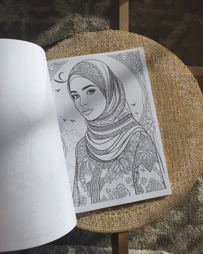 Coloriage Portraits Grand format Design d'Audrey