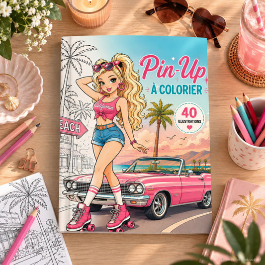Pin Up à colorier