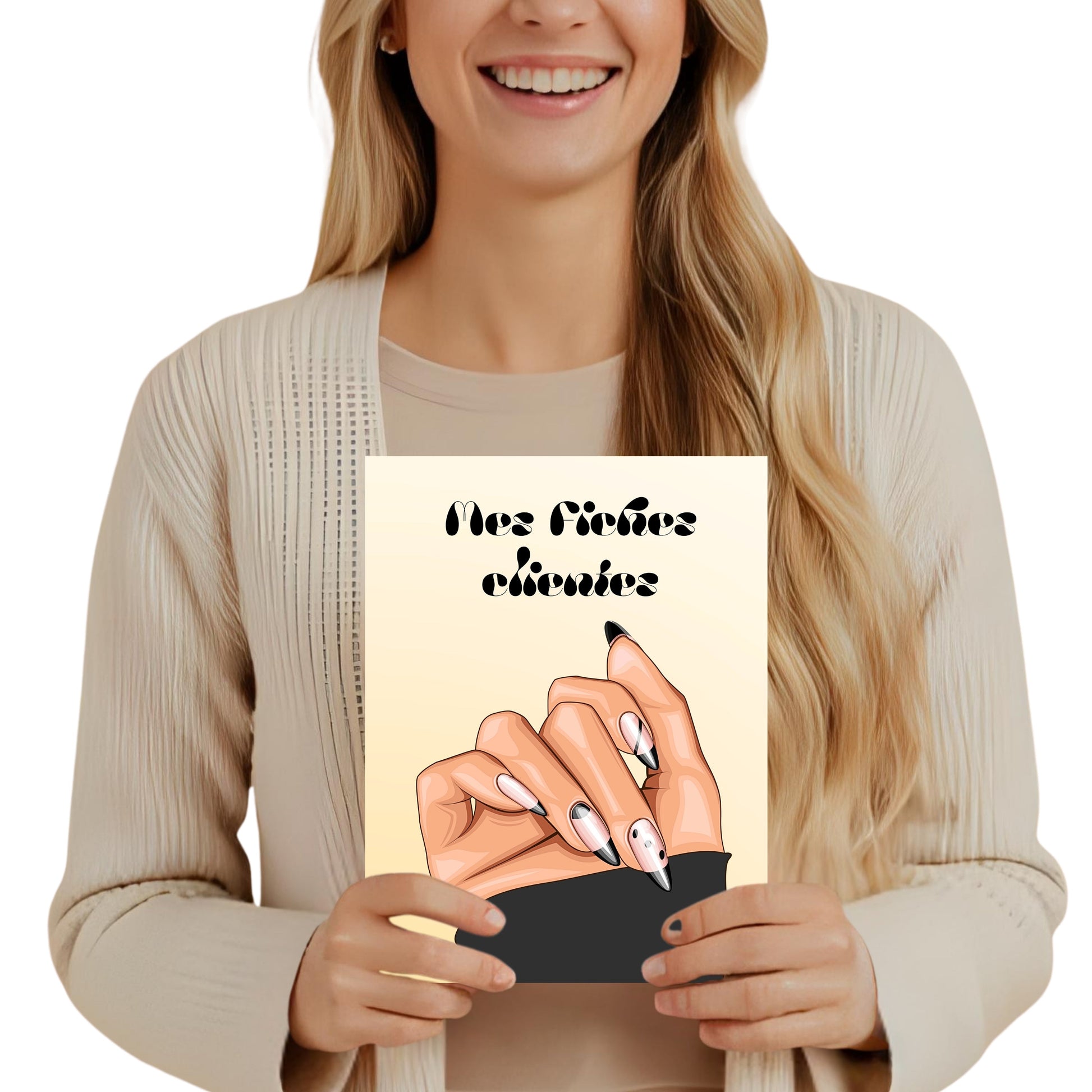 Carnet de Fiches Clientes Design d'Audrey