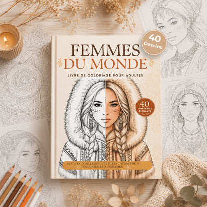 Coloriage Femme du monde