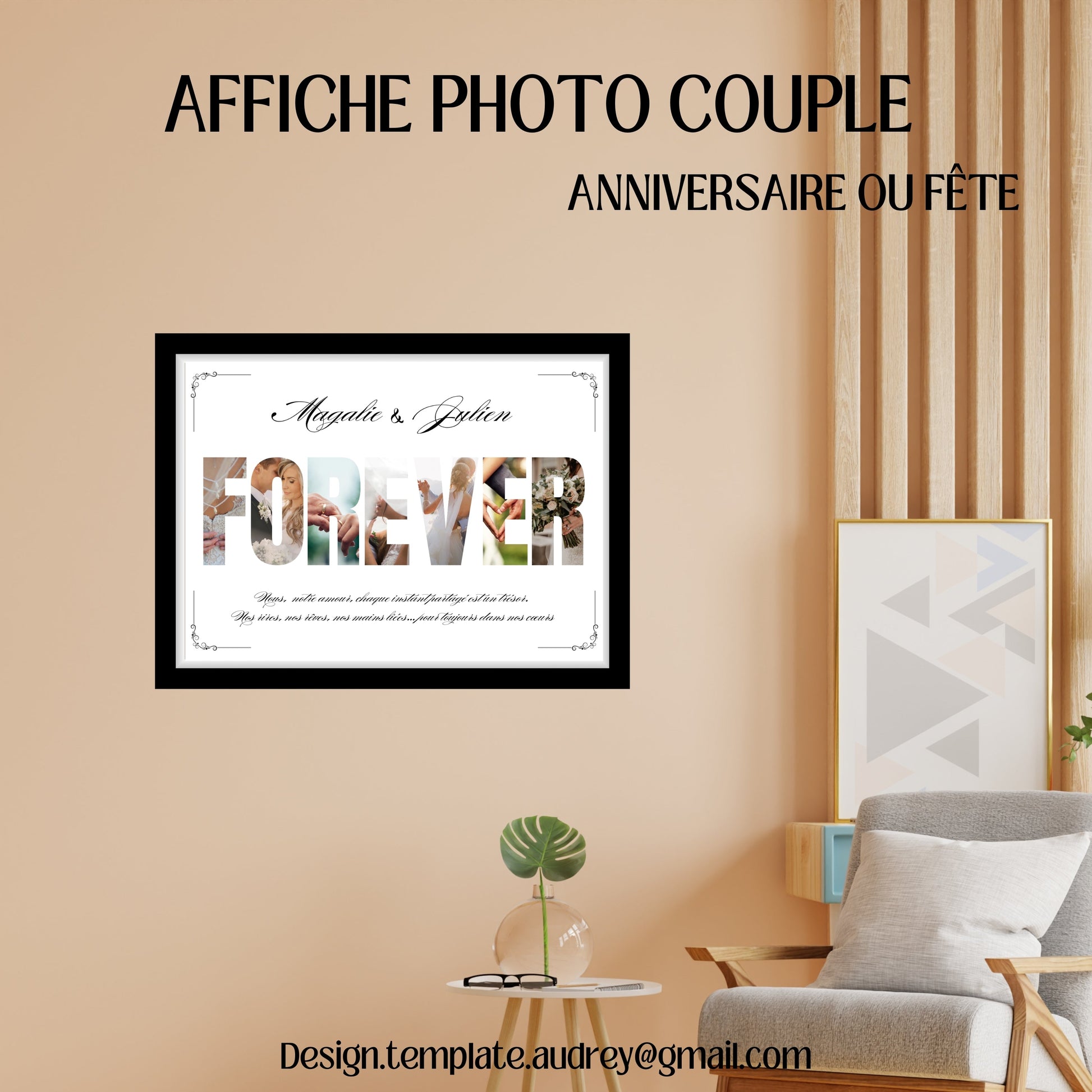 Cadre photo FOREVER Design d'Audrey