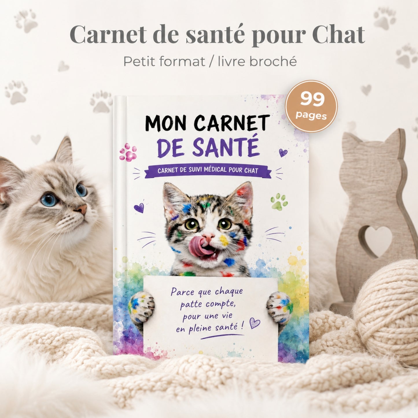 Carnet de santé Médical pour Chat
