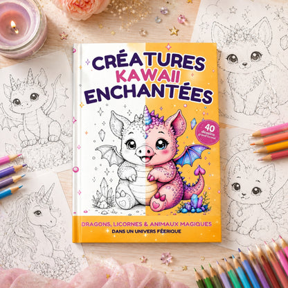 Coloriage créature Kawaii
