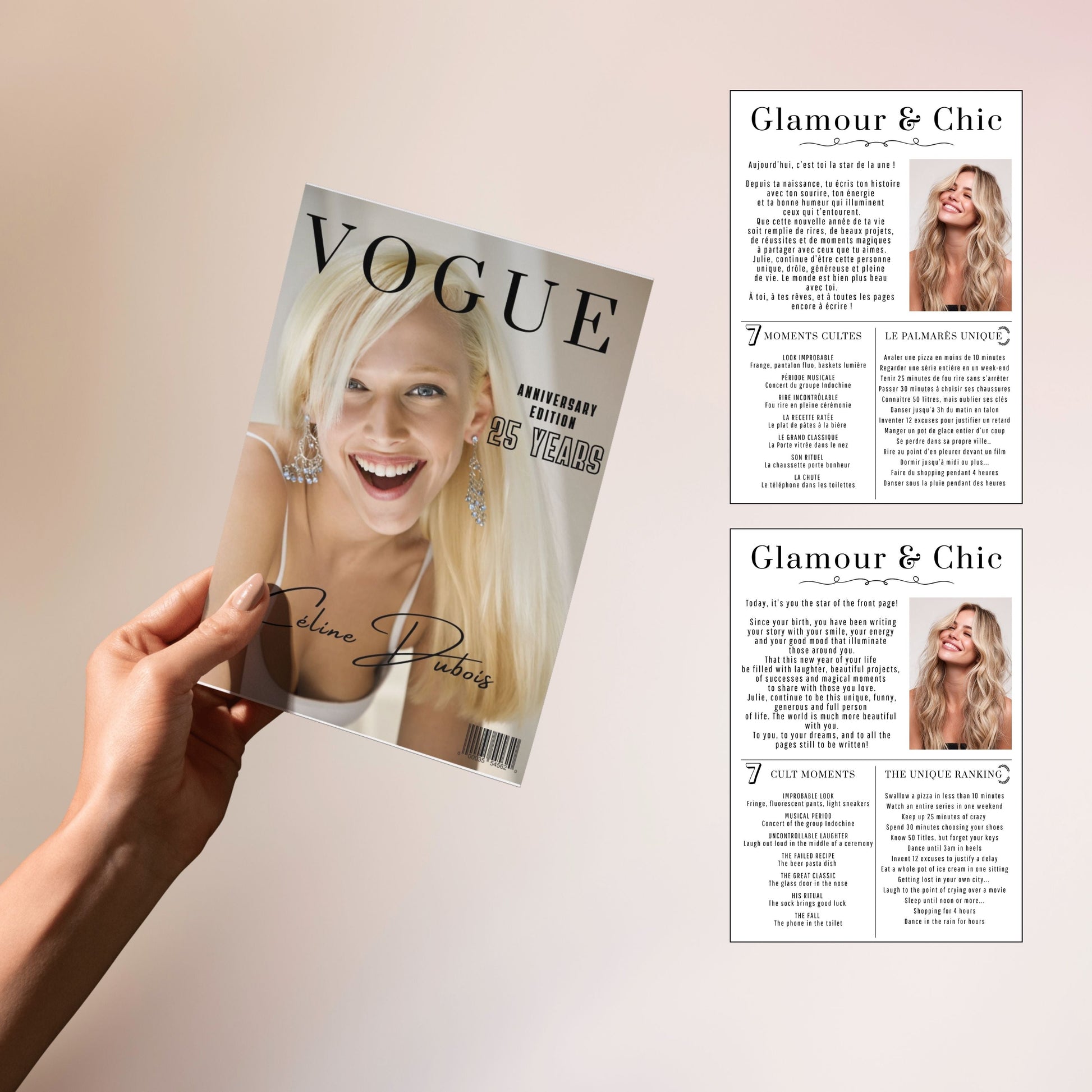 Affiche anniversaire Vogue Design d'Audrey