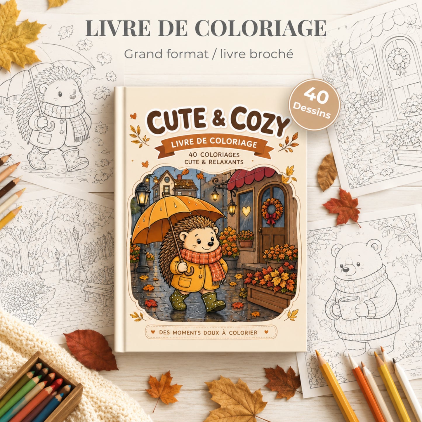Coloriage Cute et Cozy