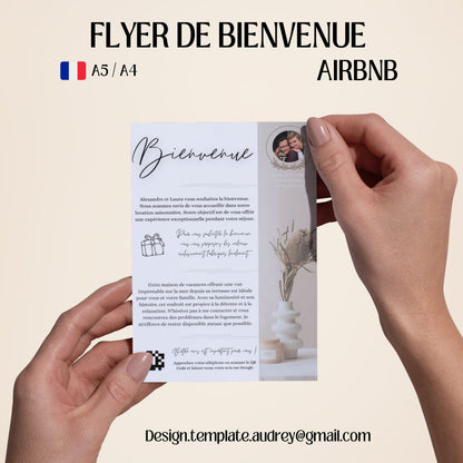 Flyer de bienvenue Design d'Audrey
