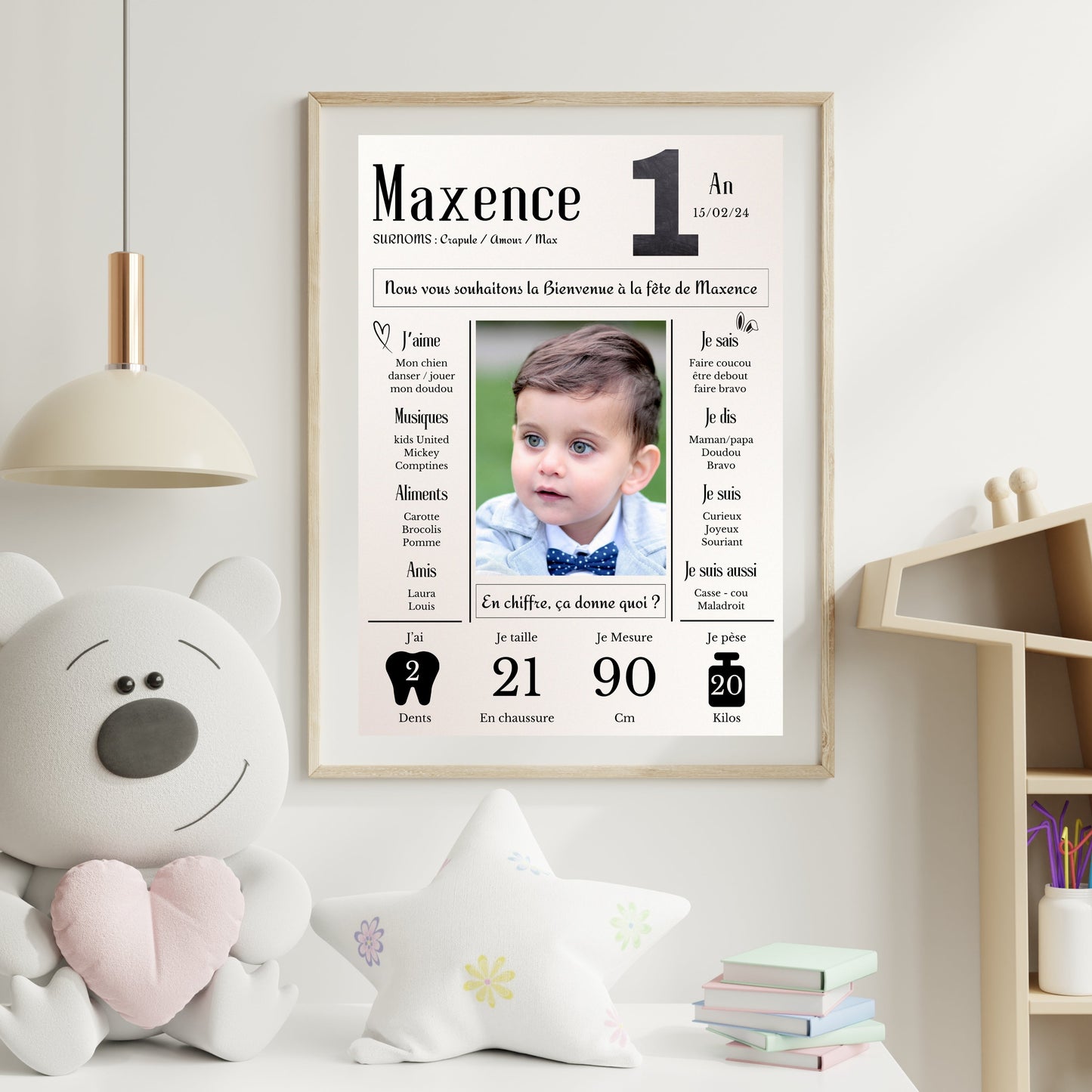 Affiche anniversaire journal Design d'Audrey