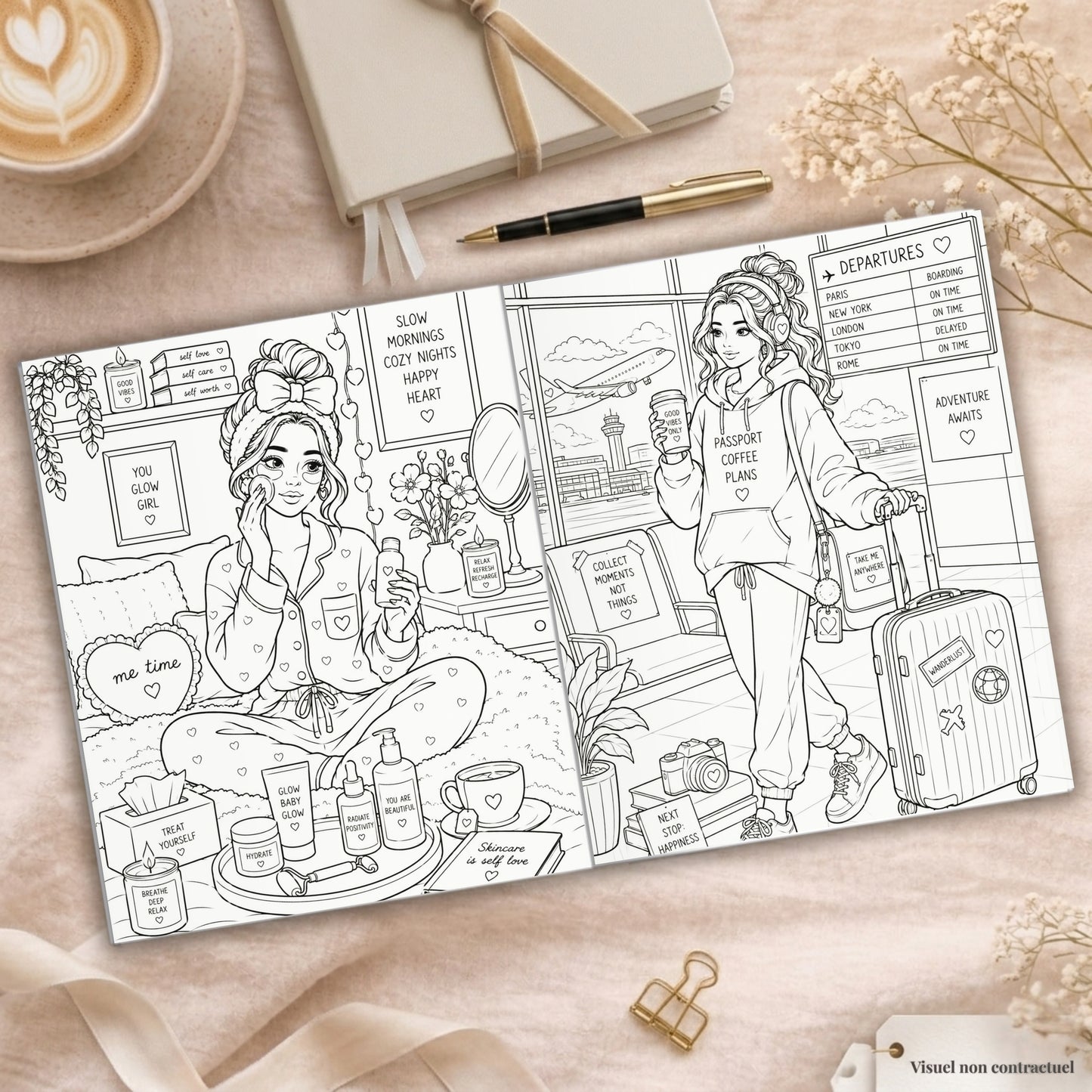 Coloriage Cozy girl